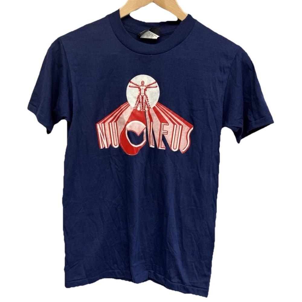VTG 80's Nucleus Band Graphic T-Shirt S.S. Banger Tee‎ Made in USA XS/SM